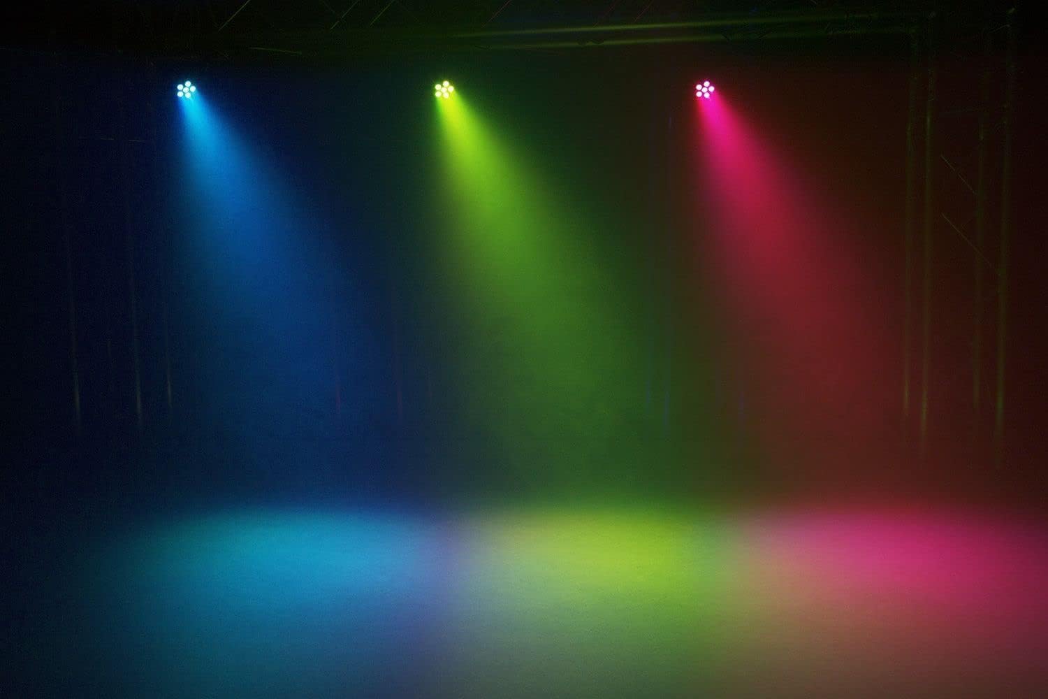 BeamZ SlimPar30 Set of 2 Disco Lights for Parties with 3 x Pair LED Disco Lights for Parties, 3 LED Disco Lights for Party Lighting or DJs, Stage Lighting Set - Imagen 3