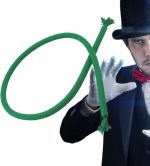 Cuerda Dura mágica, Truco de Magia de Cuerda y Dura/rígida para Magic Geek, Show Tricky Tricky con Accesorios mágicos, Juguetes Divertidos y multifuncionales para Fiestas Infantiles