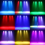 Battery Powered LED Spotlight, 4 Piece, 36 RGB Battery Powered Bulbs, LED Par Lights with Lighting Pack, DMX and Remote Control, Disco Light for DJs, Festivals and Stages - Imagen 3