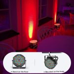 Battery Powered LED Spotlight, 4 Piece, 36 RGB Battery Powered Bulbs, LED Par Lights with Lighting Pack, DMX and Remote Control, Disco Light for DJs, Festivals and Stages - Imagen 7