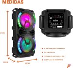 Fenton LIVE280 – Portable Bluetooth Speaker LED 900 W, 2 x Microphone, Trolley and Wheels, LED Light Front Speakers (On/Off), USB and Micro SD, AUX, Bluetooth 5.0 Connection, Battery or Current - Imagen 7