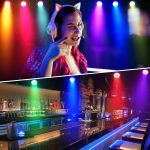 108W RGBW LED Pair with RGB 24 LED Ring Light, D MX Stage Lights with Sound Activation and 255 Effects, Disco Spotlights for Party, Performances, Events, Christmas, Halloween - Imagen 8