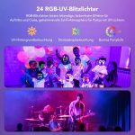 Ehaho 6 in 1 Disco Lights L2900 | 3D RGB Disco Light with Musik Sound Activated | DJ Lights with Remote Control | Stage Lighting with DMX512 for Parties, Halloween, Bar, Club, Rave - Imagen 3