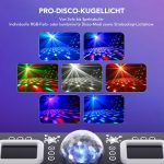 Ehaho 6 in 1 Disco Lights L2900 | 3D RGB Disco Light with Musik Sound Activated | DJ Lights with Remote Control | Stage Lighting with DMX512 for Parties, Halloween, Bar, Club, Rave - Imagen 4