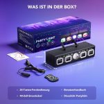 Ehaho 6 in 1 Disco Lights L2900 | 3D RGB Disco Light with Musik Sound Activated | DJ Lights with Remote Control | Stage Lighting with DMX512 for Parties, Halloween, Bar, Club, Rave - Imagen 8
