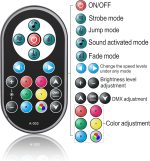 U`King 4 x RGB Par 36 LED Spotlights with Bag, 72 W Stage Lights with Remote Control and Sound Activation Mode, Disco Light for Parties Christmas DJ Bar - Imagen 5