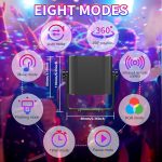 Disco Lights, Projector Light Party Atmosphere Karaoke Music with 60 Different Patterns, 2M USB Remote for Family, Disco Club Wedding Stroboscopic Colours Disco Room Lights - Imagen 3