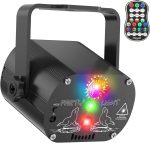 Disco Lights, Projector Light Party Atmosphere Karaoke Music with 60 Different Patterns, 2M USB Remote for Family, Disco Club Wedding Stroboscopic Colours Disco Room Lights - Imagen 9