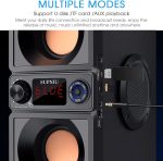 Powerful Bluetooth Speaker 40W (60W Peak) with Dual Subwoofer and Heavy Bass, Portable Bluetooth 5.0 Speaker for Outdoor, Supports FM Radio and Stereo Sound for Home and Party - Imagen 3