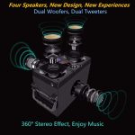 Powerful Bluetooth Speaker 40W (60W Peak) with Dual Subwoofer and Heavy Bass, Portable Bluetooth 5.0 Speaker for Outdoor, Supports FM Radio and Stereo Sound for Home and Party - Imagen 4