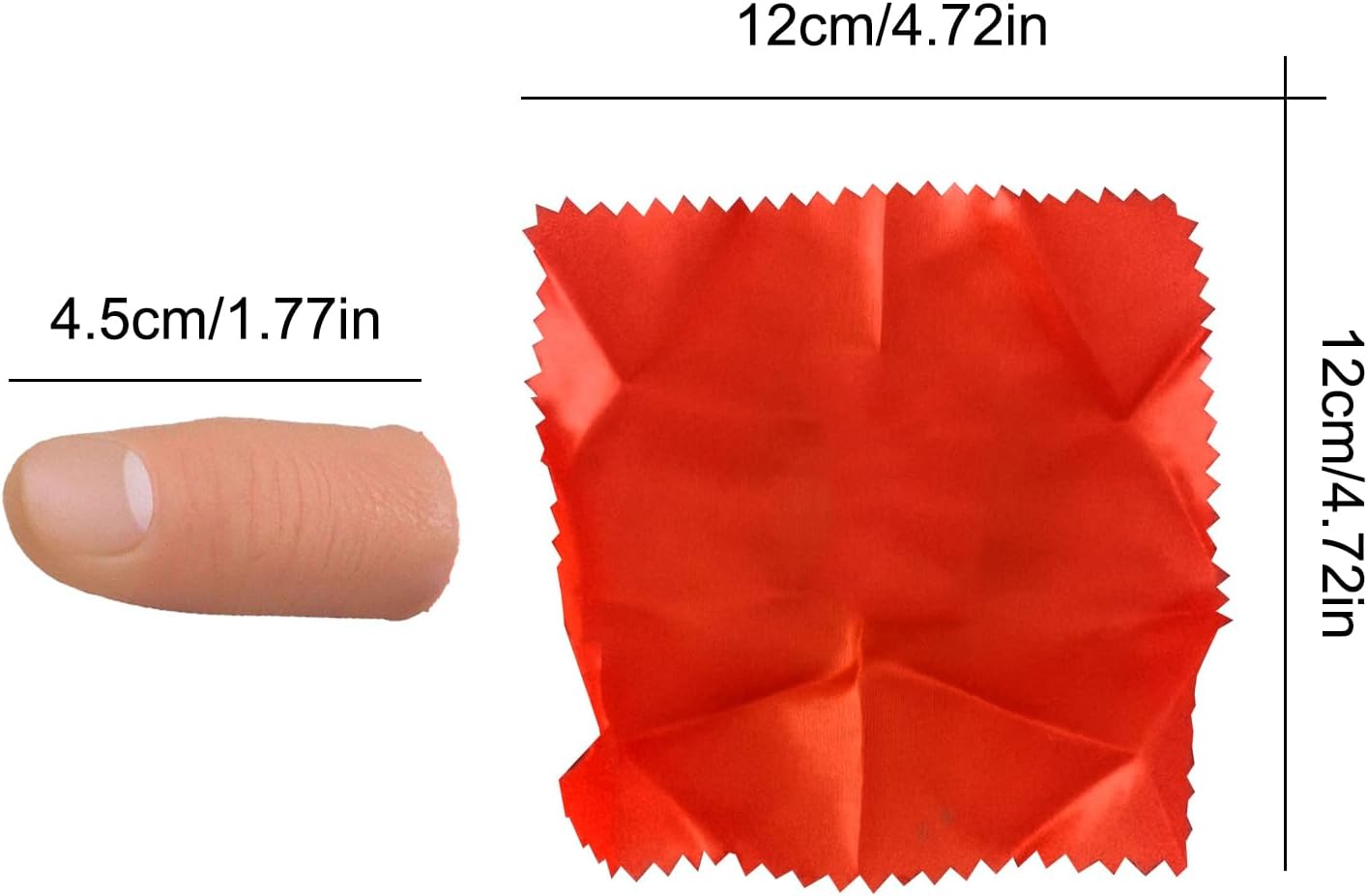 Accesorios Mágicos de Dedo Falso - Accesorios Truco Seda Desaparecedora,Juguete Realista para Magos Bromas Carnavales Fiestas Familiares Espectáculos Cumpleaños Entretenimiento - Imagen 5