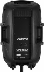 Vonyx VPS152A Powered Speakers Pack of 2 1000W Portable Active/Passive Bluetooth Speakers, 15 Inch, Wired Microphone, Remote Control, Tripods, MP3 Player with USB/SD, LEDs - Imagen 5