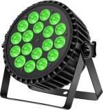 200W 18 LED Headlight Pair 8CH LED Light Pair RGBW+DMX Strobe Sound Active Mode LED Stage Lights Disco Spotlight Party Light for Wedding/Party/Church/Club/DJ Live Show