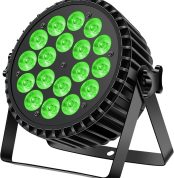 200W 18 LED Headlight Pair 8CH LED Light Pair RGBW+DMX Strobe Sound Active Mode LED Stage Lights Disco Spotlight Party Light for Wedding/Party/Church/Club/DJ Live Show