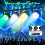 200W 18 LED Headlight Pair 8CH LED Light Pair RGBW+DMX Strobe Sound Active Mode LED Stage Lights Disco Spotlight Party Light for Wedding/Party/Church/Club/DJ Live Show - Imagen 4