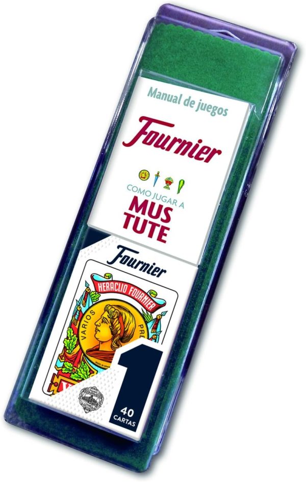 Fournier - Nº 1-40 Cards Set of Spanish Deck and Mat with Rules of Mus and Tute, Multicolor (F36790), Assorted Colour/Model