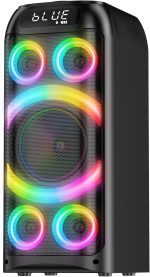 Bluetooth Speaker 160W Maximum Power, Powerful Stereo Sound Bassi Profondi Large Portable Party Speakers with Subwoofer, TWS Pairing, Dynamic LED Light for Parties Camping