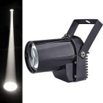LED Stage Light Bulb, 3W White LED Beam Pinspot Projector Light Effects for Disco Bar Club Party DJ Show Concert