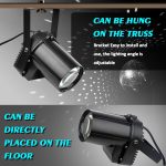 LED Stage Light Bulb, 3W White LED Beam Pinspot Projector Light Effects for Disco Bar Club Party DJ Show Concert - Imagen 3