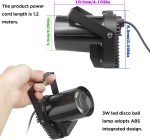 LED Stage Light Bulb, 3W White LED Beam Pinspot Projector Light Effects for Disco Bar Club Party DJ Show Concert - Imagen 6