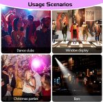 LED Stage Light Bulb, 3W White LED Beam Pinspot Projector Light Effects for Disco Bar Club Party DJ Show Concert - Imagen 7
