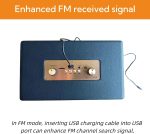 Portable Retro Bluetooth Speaker with FM Radio Aux Input, USB Port, Micro SD Card Slot, Battery Powered Wireless Speakers, Gifts for Home, Classroom, Party - Imagen 10