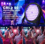 BETOPPER RGBW Stage Light 4-in-1 DJ Lights 120W DMX LED Par Light Disco Lights DJ Sound Activated Party Lights for Churches, Weddings, Bands, Drama, Club, Christmas Party Lights LPC120 (2PC) - Imagen 3