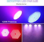 BETOPPER RGBW Stage Light 4-in-1 DJ Lights 120W DMX LED Par Light Disco Lights DJ Sound Activated Party Lights for Churches, Weddings, Bands, Drama, Club, Christmas Party Lights LPC120 (2PC) - Imagen 4