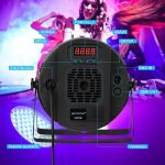 BETOPPER RGBW Stage Light 4-in-1 DJ Lights 120W DMX LED Par Light Disco Lights DJ Sound Activated Party Lights for Churches, Weddings, Bands, Drama, Club, Christmas Party Lights LPC120 (2PC) - Imagen 5