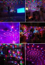 Stage Lights, RBG Disco Ball Portable USB Dance Birthday DJ Bar Karaoke Christmas Wedding Lighting Portable Stand - Imagen 5