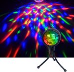 Stage Lights, RBG Disco Ball Portable USB Dance Birthday DJ Bar Karaoke Christmas Wedding Lighting Portable Stand - Imagen 6
