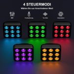 10PCS 45W RGBW Par LED, LED Stage Light, Party Lights with Sound Activation Mode with Remote Control and DMX 8CH, for Architectural Lighting of Discotheques Stages Wedding - Imagen 3