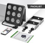 10PCS 45W RGBW Par LED, LED Stage Light, Party Lights with Sound Activation Mode with Remote Control and DMX 8CH, for Architectural Lighting of Discotheques Stages Wedding - Imagen 5
