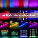 UKing LED Wall Wash Stage Light 24 x 3W RGB LED Stage Lights dmx 512 Strobe Lighting for DJ Disco Stage Spotlights, 6 PCS (No Remote Control) - Imagen 3