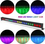 UKing LED Wall Wash Stage Light 24 x 3W RGB LED Stage Lights dmx 512 Strobe Lighting for DJ Disco Stage Spotlights, 6 PCS (No Remote Control) - Imagen 5