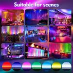 UKing LED Wall Wash Stage Light 24 x 3W RGB LED Stage Lights dmx 512 Strobe Lighting for DJ Disco Stage Spotlights, 6 PCS (No Remote Control) - Imagen 6