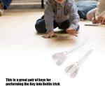 Classic Magic Trick Toy Bottle Key Three Folding Keys Close Up Illusion Gimmick Prop - Imagen 5