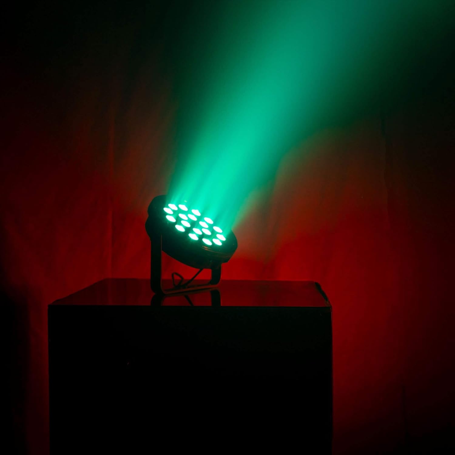 Fuzzix Comet M16 LED RGB Spotlights with 18 LEDs per Unit, Remote Control, Auto Programs, Sturdy Housing, Easy Assembly, Ideal for Parties, Stages, Events or Performances - Imagen 3