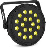 Fuzzix Comet M16 LED RGB Spotlights with 18 LEDs per Unit, Remote Control, Auto Programs, Sturdy Housing, Easy Assembly, Ideal for Parties, Stages, Events or Performances - Imagen 6