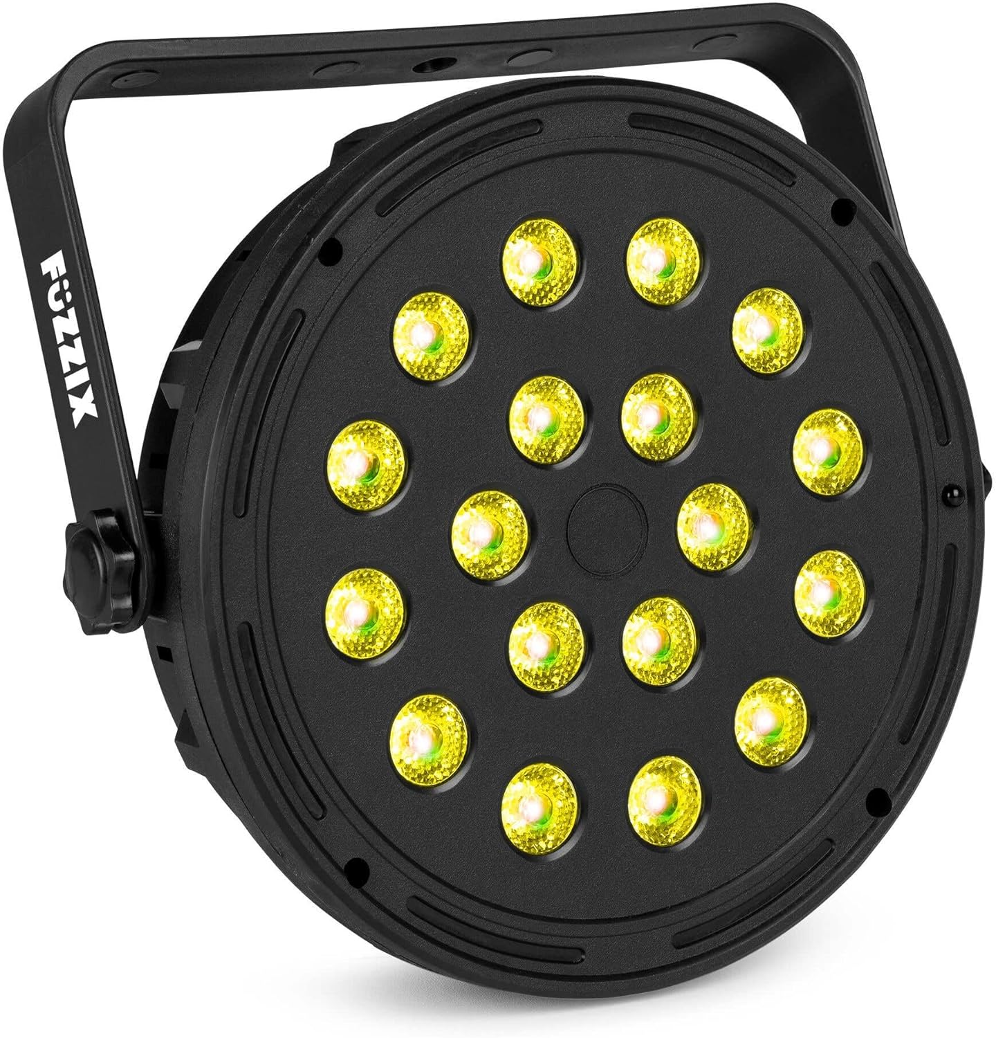Fuzzix Comet M16 LED RGB Spotlights with 18 LEDs per Unit, Remote Control, Auto Programs, Sturdy Housing, Easy Assembly, Ideal for Parties, Stages, Events or Performances - Imagen 6
