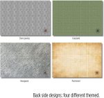 DND Battle Games Map D&D 5E Grid 4Mat 8Scenarios Dry Erase Pens and AOE Spell Template 23x33 Inch Starter Set Dungeons and Dragons Double-Sided Gift Accessories - Imagen 4