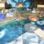 DND Battle Games Map D&D 5E Grid 4Mat 8Scenarios Dry Erase Pens and AOE Spell Template 23x33 Inch Starter Set Dungeons and Dragons Double-Sided Gift Accessories - Imagen 6