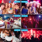 4pcs RGB LED Spotlights Pair with 36 LEDs, Stage Lights Disco Lights with Multiplex Digital Control and Sound Activation for Disco KTV Bar Christmas Party Wedding - Imagen 4