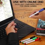 ENHANCE Tabletop Acrylic Character Sheet Set - 5e Dungeons and Dragons Reusable Character Sheets for All DND 5e Classes, Includes 3 Sheets, Dry Erase Markers, More - Imagen 6