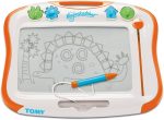 Toomies TOMY Megasketcher Magnetic Drawing Board , Large Writing Pad with Magic Eraser , Travel Games for Kids Aged 3 4 5 6 and Over, Measures 45 x 35 cm Bizak