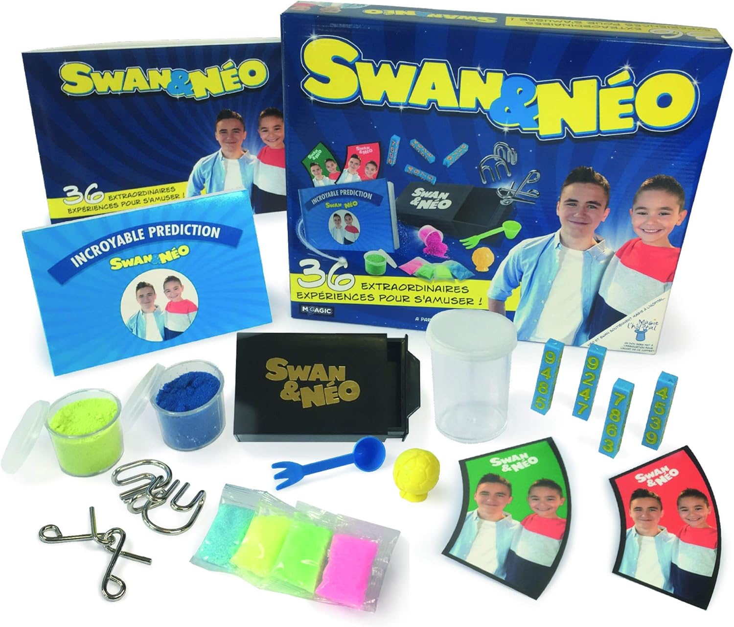 Megagic - Swan et Neo 36 Science Experiences Case, NSA, Megagic - Swan et Neo 36 Science Experiences Case, NSA, Blue and Yellow