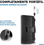 Vonyx VSA700 – Portable Speaker 15 Inches and 1000 W with Battery, 2 Wireless Handheld Microphones, Bluetooth 5.0, MP3, Built-in Amplifier, Ideal Presentations, Conferences, Musicians, DJ - Imagen 6