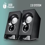NGS SB210 – Stereo Speaker 12W for PC, USB Power, 3.5 mm Jack Input, Clear and Surround Sound, Volume Control, Compact Design, Plug & Play, Compatible with Computers and Laptops - Imagen 6