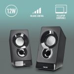 NGS SB210 – Stereo Speaker 12W for PC, USB Power, 3.5 mm Jack Input, Clear and Surround Sound, Volume Control, Compact Design, Plug & Play, Compatible with Computers and Laptops - Imagen 7