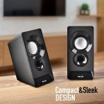 NGS SB210 – Stereo Speaker 12W for PC, USB Power, 3.5 mm Jack Input, Clear and Surround Sound, Volume Control, Compact Design, Plug & Play, Compatible with Computers and Laptops - Imagen 8